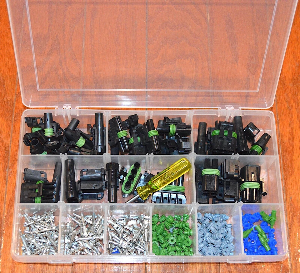 KIT DE INICIO CONECTOR DELPHI WEATHERPACK #2A 238 PIEZAS APTIVO Foto 1 de 1