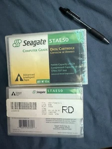 Box of 14 - Seagate STAE50 Data Cartridge 16k (NC: 25GB CC:50GB) 170m /557 Feet - Picture 1 of 2