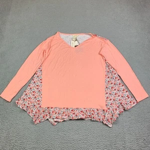 Matilda Jane Top Womens S Sing It Out Tunic Large Pink Floral Long Sleeve Boho - Picture 1 of 10