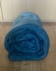 NEXT Large Teal Luxury Velour Throw for sofa or bed.