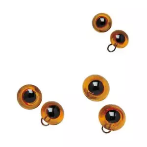 Stafil Glass Teddy Bear Eyes 2pcs - Picture 1 of 9