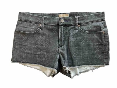 Womens ROXY Size 29 Juniors (M 9) Distressed Gray Wash Vintage Beach Surfer - Image 1 of 4