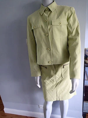 LAFAYETTE 148 BLAZER, Chaqueta Damas, FALDA TALLA 10 TALLA 12, VERDE CLARO, AB Foto 1 de 4