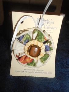 NEU ZUM BINDEN FÜR IHREN LONGABERGER KORB VON HEART OF DRESDEN STORE MINI ROSETTE - Bild 1 von 1