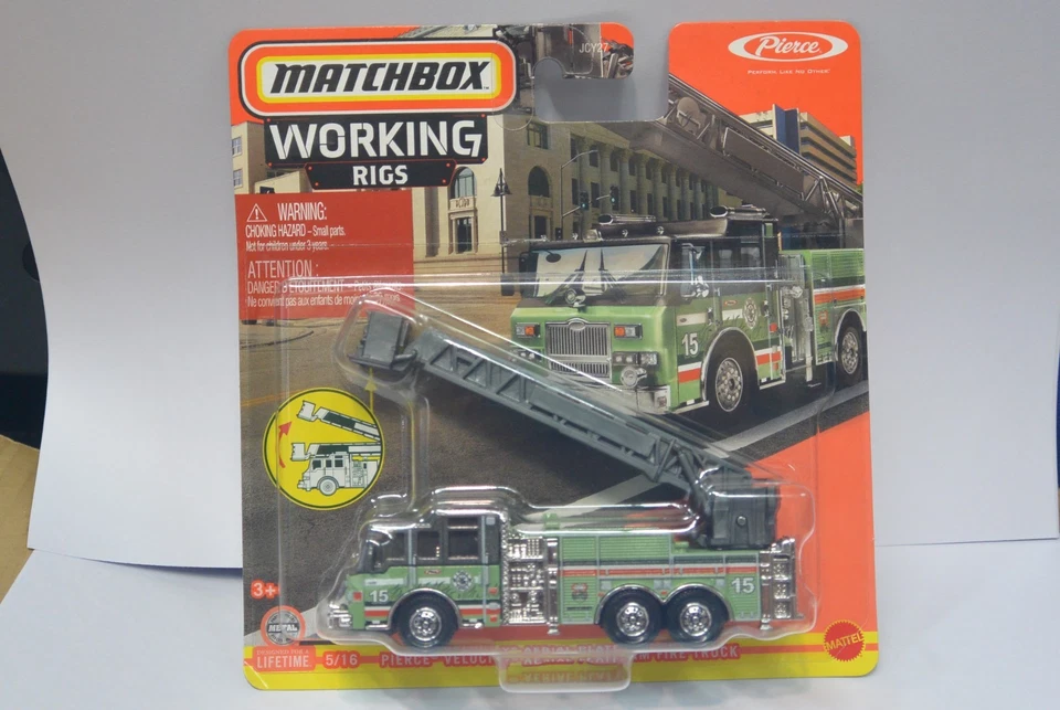 2023 Mattel Matchbox Working Rigs PIERCE VELOCITY AERIAL PLATFORM FIRE TRUCK - Image 1 of 1