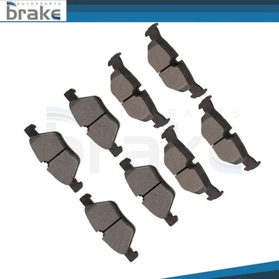 Front and Rear Low Dust Ceramic Brake Pads For 2008 2009 2010 11 12 13 BMW 128i - Image 1 of 4