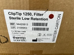 Thermo ClipTip 1250µL Filter Sterile Low Retention Pipette Tips 94420813 EXP 26 - Picture 1 of 3