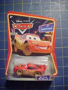 DISNEY PIXAR CARS DIRT TRACK McQUEEN SUPERCHARGED SERIES!  NIP  LIGHTNING  L@@K - Picture 1 of 3