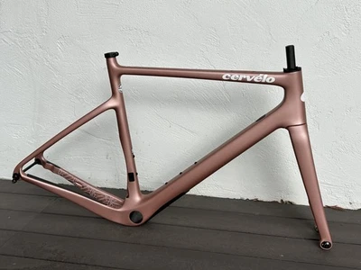 Cuadro y tenedor Cervelo Aspero-5 2024 56 cm rosa champán Foto 1 de 4