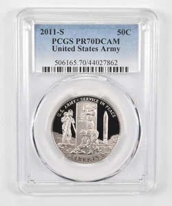 PR70DCAM 2011-S Commemorative Half Dollar United States Army PCGS Blue Lbl *8276 - Picture 1 of 5
