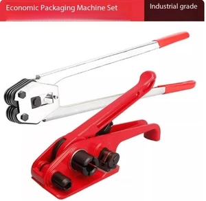 Plastic Steel Strap Bundler Strapping Band Tightening Bundler Bundling Machine - Picture 1 of 22