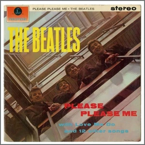 The Beatles Please Please Me Stereo Black Yellow Labels LP PSC 3042 (UK) - Picture 1 of 4