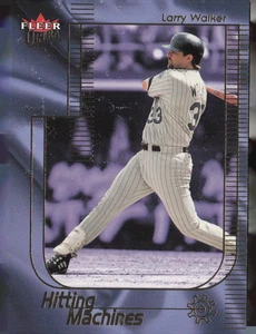 Tarjeta de béisbol Fleer Ultra Hitting Machines Larry Walker 2002 #13 de 25 HM - Imagen 1 de 2