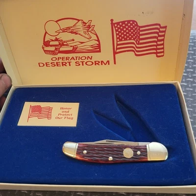 United Boker Tree Brand Copperhead Knife Solingen Germany Jigged Red Bone  - Image 1 of 4