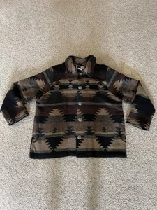 Rhonda Stark Herren Trail Mantel Tribal Aztec XL Made in USA - Bild 1 von 6