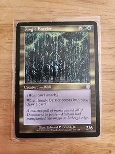 Jungle Barrier - Apocalypse - MTV Magic - Uncommon - Creature - Damaged - Picture 1 of 2