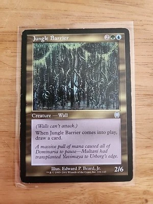 Jungle Barrier - Apocalypse - MTV Magic - Uncommon - Creature - Damaged  - Image 1 of 2