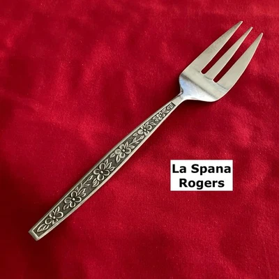 Tenedor para servir Rogers LA SPANA 8 1/2" tres dientes cubiertos de acero inoxidable Foto 1 de 3