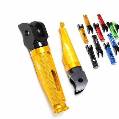 SHINOBI Gold Front Foot Pegs For Triumph Speed Triple 1050 R 05-11 12 13 14 - Image 1 of 4