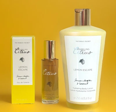 Victoria's Secret Sparkling Citrus LEMON ESCAPE edt Perfume y Loción Coco Foto 1 de 2