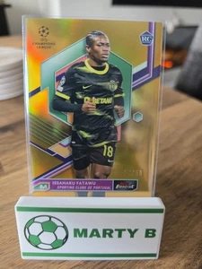 Topps Finest 2022/23 Abdul Issahaku Fatawu Gold Refractor Leicester City /50 RC - Bild 1 von 4