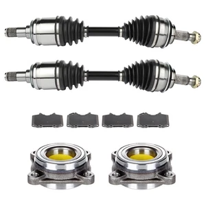 Front CV Axle+Brake Pads+Wheel Hub Bearing For 2003-2009 Toyota 4Runner 4.7L - Picture 1 of 10