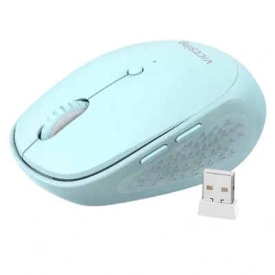 Victsing Mini Wireless Mouse Model PC254A laptop 2.4GHz 6 buttons Mint Green - Image 1 of 4