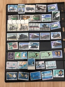 Japan 80 Pcs Stamps Transportation- Train, Ships, Flights,1937-1988,cancelled - Picture 1 of 12