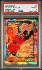 1993 Topps Finest Michael Jordan #1 Refractor SP NM-MT PSA 8