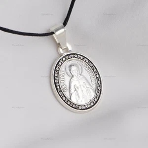 HEILIGE THAIS Orthodoxe Ikone Anhänger Halskette Frauen Schmuck Geschenk Икона Таисия - Bild 1 von 3