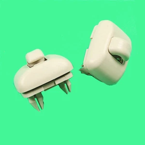 2Pcs Beige Quality Interior Sun Visors Clip Hook For A3 S3 A4 S4 A5 S5 Q3 Q5 TT - Imagen 1 de 5