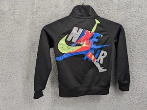 Nike Air Jordan Boys Full Zip Track Jacket Black, Youth 4T - Picture 1 of 5