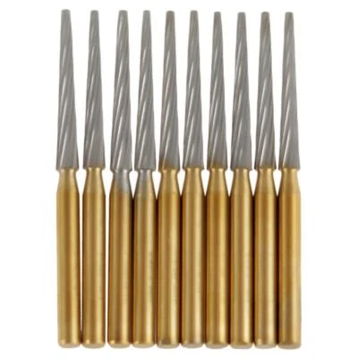 10 piezas Bur de carburo dental FG 8104 acabado de desbondación de ortodoncia acero de tungsteno Foto 1 de 4