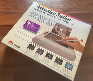 ANIMATION STATION Atari 8-Bit Computer Graphics Software+Design Pad COMPLETE/CIB - Picture 1 of 3