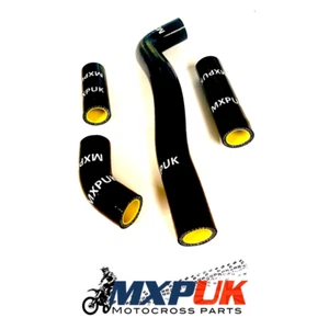 KX500 2000 MANGUERAS RADIADOR MXPUK MANGUERAS SILICONA EN NEGRO 2000 KX500 (446) - Imagen 1 de 1