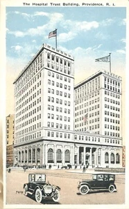 Hospital Trust Building Providence Rhode Island York & Sawyer Architect Postcard - Picture 1 of 2