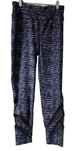 NWT Justice Girl's Strappy Mesh Leggings Gray Dance Gymnastics 18/20 - Picture 1 of 7
