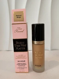 Too Faced Born This Way Matte Longwear Liquid Foundation Neitural Beige 1 FLoz - Picture 1 of 4