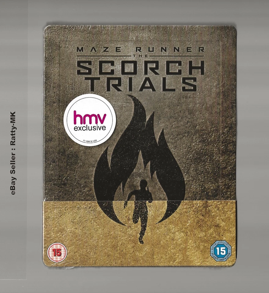 MAZE RUNNER : THE SCORCH TRIALS - UK EXCLUSIVE BLU RAY STEELBOOK - NEW & SEALED - Image 1 of 3