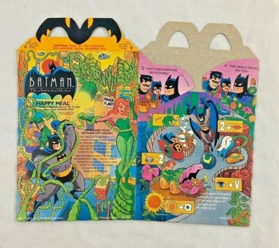 Vintage - McDonalds - Batman - Poison Ivy - Happy Meal Box - 1993 - Unused - Изображение 1 из 4