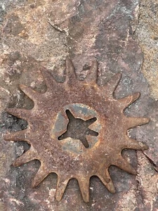 Metal Rotary Hoe Garden Decoration Flower - Picture 1 of 5