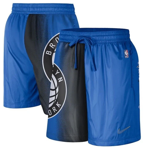 Brooklyn Nets Nike City Edition Courtside Oversized Logo Shorts Men's NBA New Cover