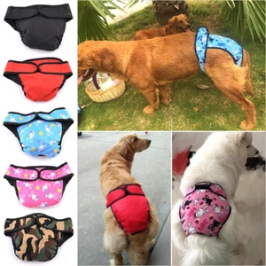 2er-Pack Haustier weich waschbar weibliche Hundewindeln wiederverwendbar physiologische Hundewindeln - Bild 1 von 13