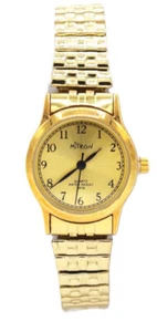 Mitron Uhr Damen Armbanduhr Quarzuhr Goldfarbig Zugarmband 3 ATM Girl Watch - Bild 1 von 4