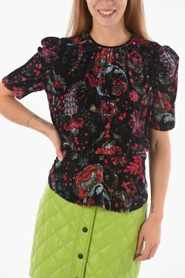 Blusa Isabel Marant Terciopelo Mezcla Seda Floral Udellnad Estampada M-38 278155 Foto 1 de 4