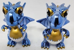 Ryans World Shelldon 2 Figura Misteriosa Dragón Azul Metálico 2.5" Difícil de Encontrar Lote Paquete - Imagen 1 de 2