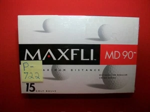 15 BRAND NEW SEALED MAXFLI MD90 MAXIMUM DISTANCE GOLF BALLS REGULAR SWING SPEEDS - Picture 1 of 3