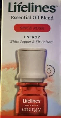 Lifelines Essential Oil Blend Spice Rush Energy White Pepper & Fir Balsam .25 Oz - Image 1 of 3