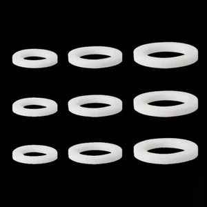 PTFE Flat Washers Sealing Gasket Rings 1/4" 3/8" 1/2" 3/4" 1" 1-1/4" 1-1/2" 2" - Picture 1 of 9
