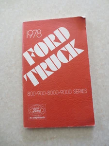 1978 Ford 800 900 8000 9000 series truck owner's manual - Picture 1 of 8